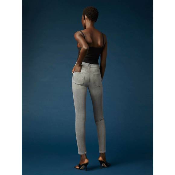 NEW DL1961 - WOMEN'S farrow skinny high rise instasculpt ankle in overcast - Picture 2 of 3